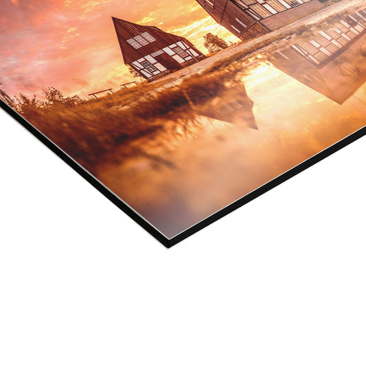 Wandbild 'Pfütze - Alte Elisabeth'