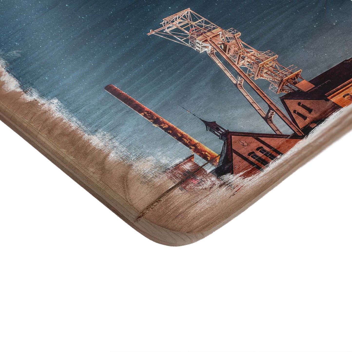 Wanduhr Vintage-Holz - Reiche Zeche Sternenhimmel