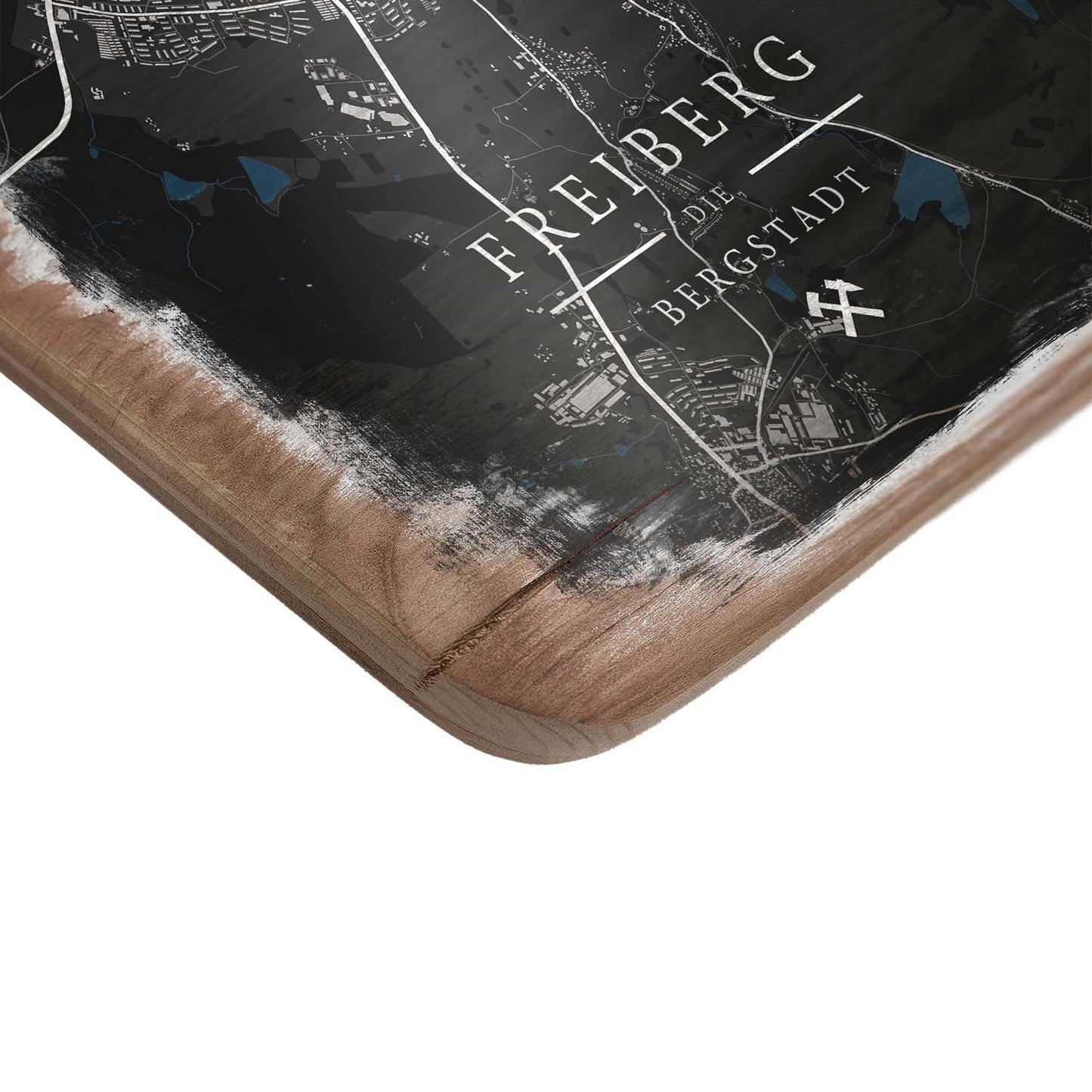 Wandbild 'Stadtplan Landkarte Freiberg'