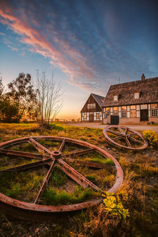 Wandbild 'Alte Elisabeth Seilscheiben'
