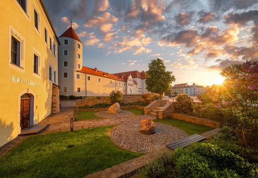 Wandbild 'Schloßplatz Sonnenaufgang'