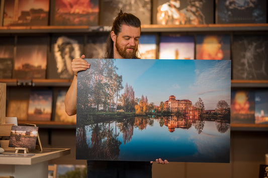 Wandbild 'Porzeline und Erzwäsche Freiberg' 90x60cm auf 5mm Forex - B-Ware