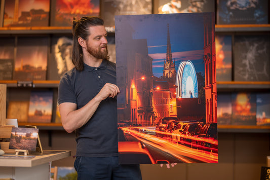 Wandbild 'Bergstadtfest Bahnhofstraße' 60x90cm 5mm Forex - B-Ware