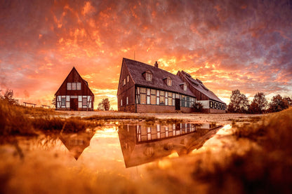 Wandbild 'Pfütze - Alte Elisabeth'