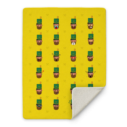 Kuscheldecke 'Bergmanns-Emojis'