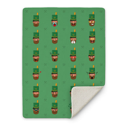 Kuscheldecke 'Bergmanns-Emojis'