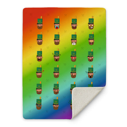 Kuscheldecke 'Bergmanns-Emojis'