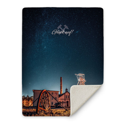 Kuscheldecke 'Reiche Zeche - Glück auf'