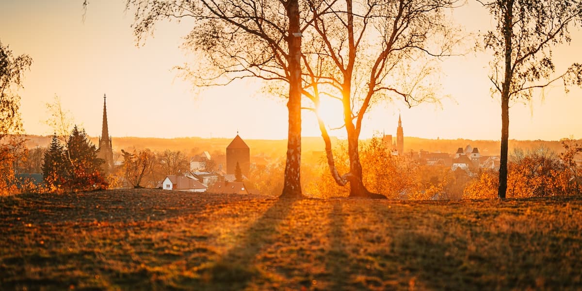 Wandbild 'Haldenblick Herbst'