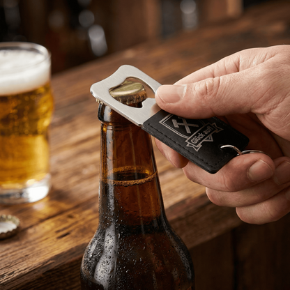 Schlüsselanhänger mit Bieröffner "Glück auf!"
