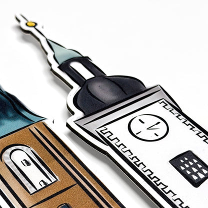 Wandbild Freiberg Stadtsilhouette - Konturengefräst