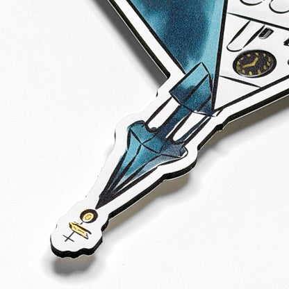 Wandbild Freiberg Stadtsilhouette - Konturengefräst