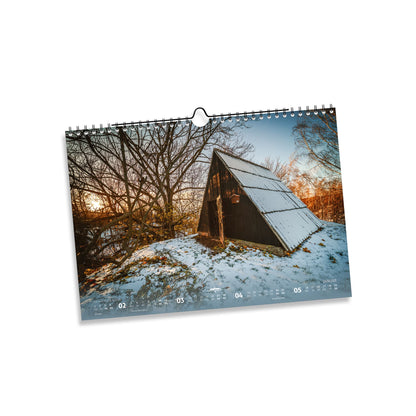 Bergstadtkalender 2026 - Wandkalender DIN A4 Querformat