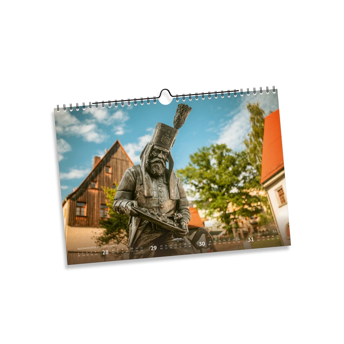 Bergstadtkalender 2026 - Wandkalender DIN A4 Querformat