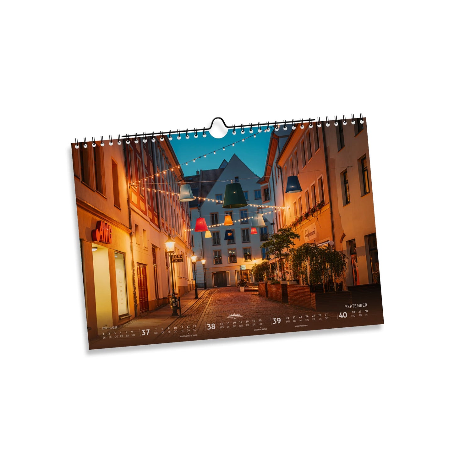 Bergstadtkalender 2026 - Wandkalender DIN A4 Querformat