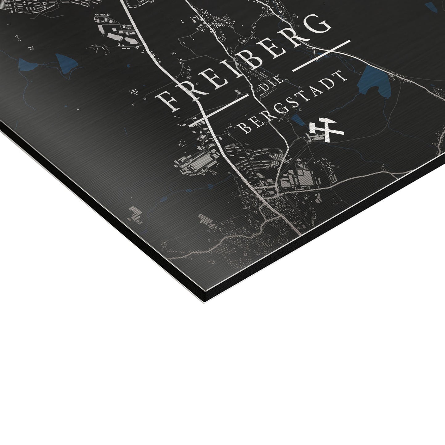 Wandbild 'Stadtplan Landkarte Freiberg' – personalisierbar