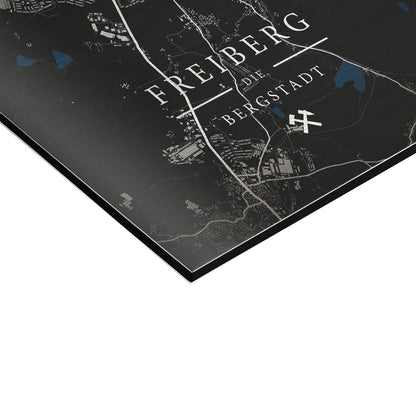 Wandbild 'Stadtplan Landkarte Freiberg' – personalisierbar