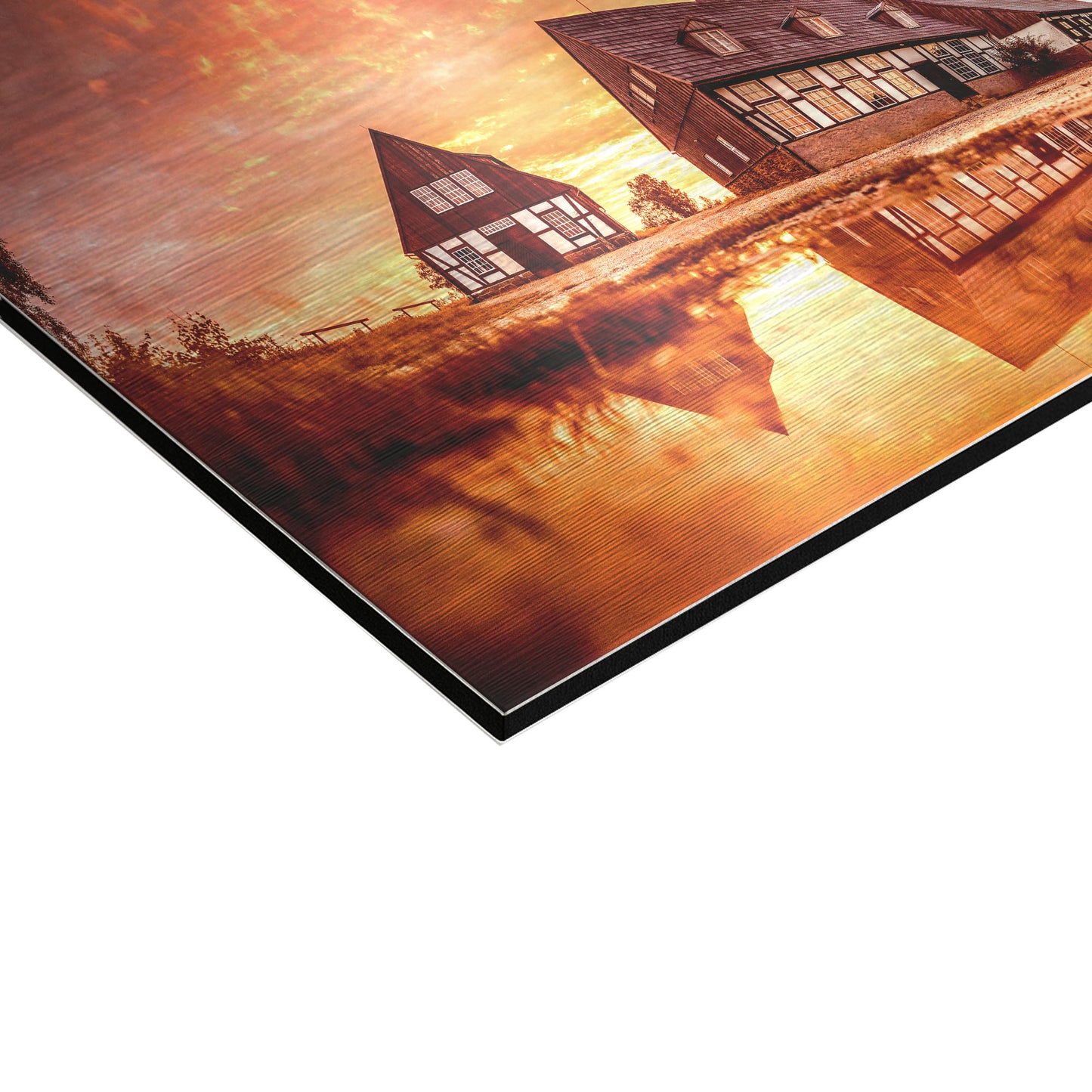 Wandbild 'Pfütze - Alte Elisabeth'