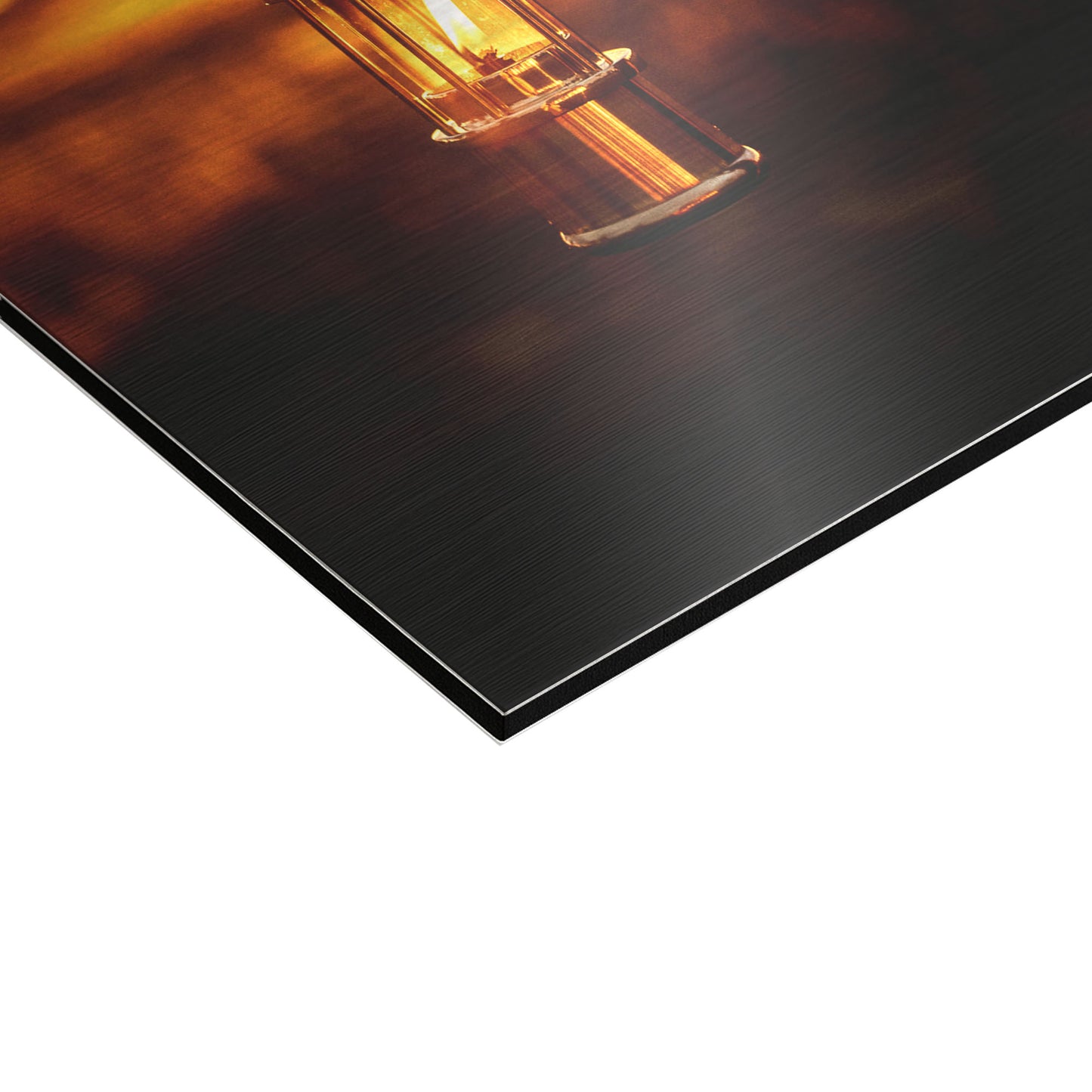 Wandbild 'Grubenlampe Sonnenuntergang'