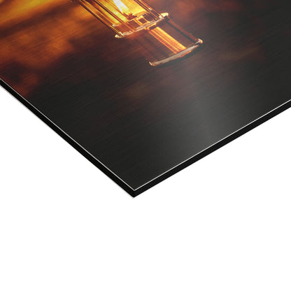 Wandbild 'Grubenlampe Sonnenuntergang'