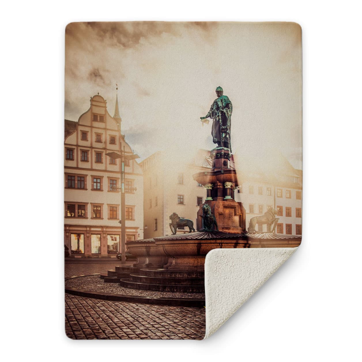 Kuscheldecke 'Strahlenotto - Otto im Gegenlicht'