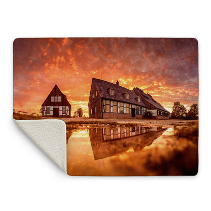 Kuscheldecke 'Spiegelung - Alte Elisabeth'