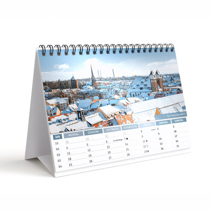 Tischkalender Freiberg 2027 DIN A5 Querformat – Januar