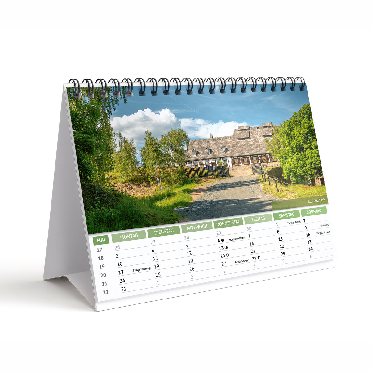 Tischkalender Freiberg 2027 DIN A5 Querformat – Mai