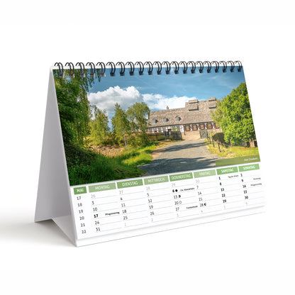 Tischkalender Freiberg 2027 DIN A5 Querformat – Mai