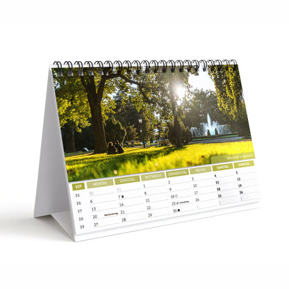 Tischkalender Freiberg 2027 DIN A5 Querformat – September