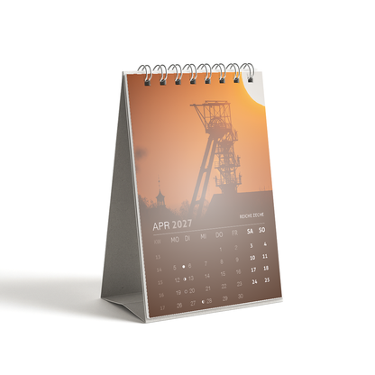 Tischkalender Freiberg 2027 DIN A6 - April: Reiche Zeche