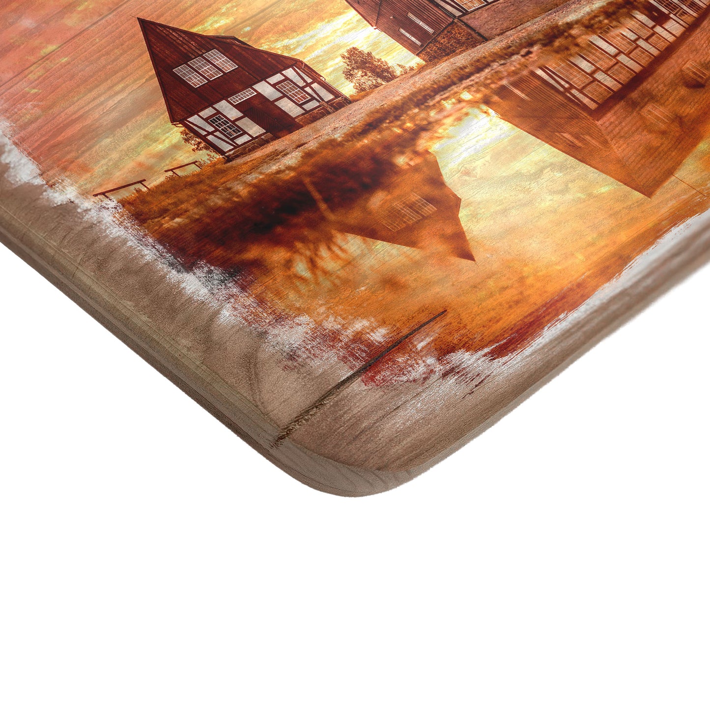 Wandbild 'Pfütze - Alte Elisabeth'