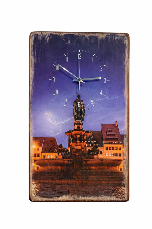 Wanduhr Vintage-Holz - Blitzer Otto